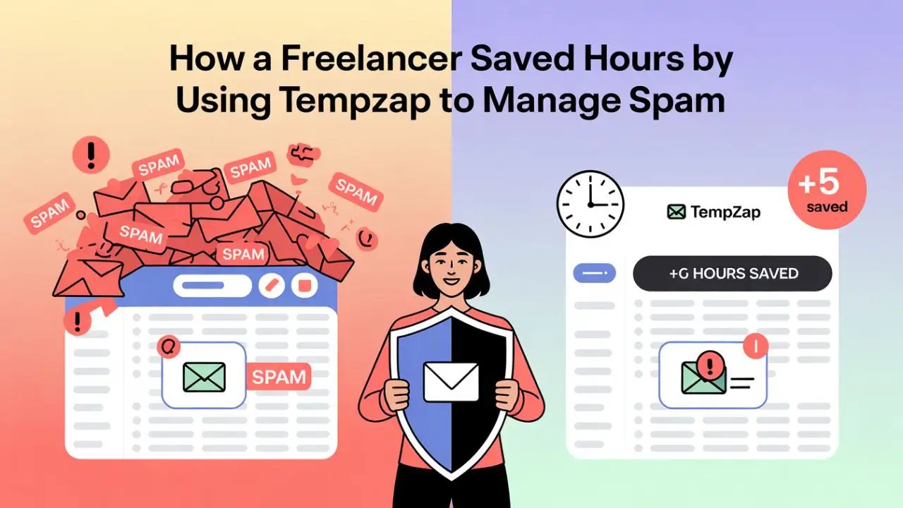 How a Freelancer Saved Hours by Using TempZap to Manage Spam